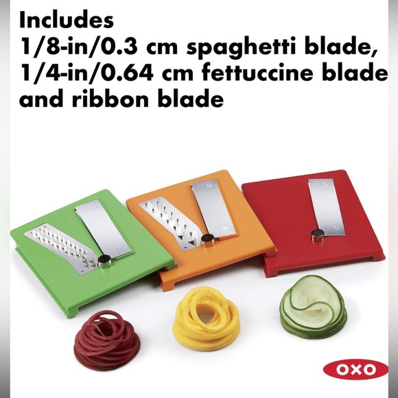 OXO Good Grips 3-Blade Tabletop Spiralizer with StrongHold Suction, White - Picture 10 of 14